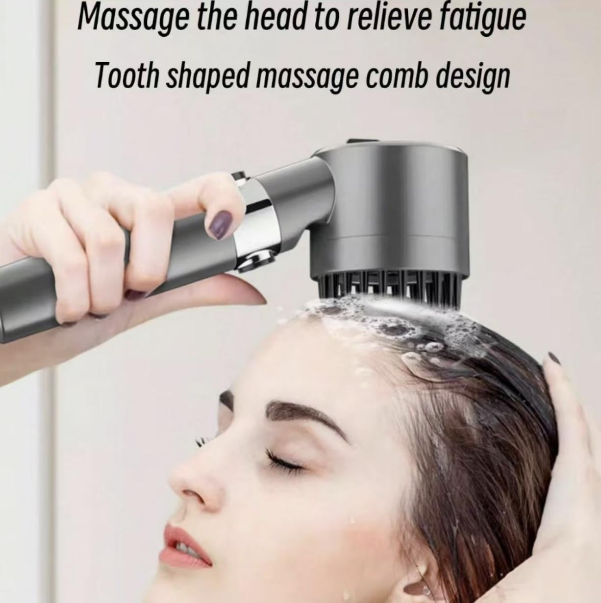Shower Head Set with Massage Heads, Multiple Filters and Mode-Switching Function for Various Watering Modes